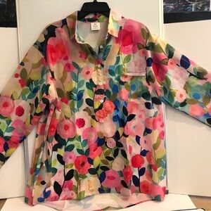 Floral Button-Up Blouse